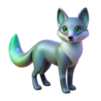 serene artistic 3D Render of a Magical Fox genuine png