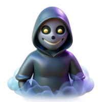 wonderful abstract 3D Render of Grim Reaper Cartoon exclusive png