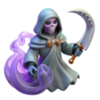 magnificent classic 3D Render Grim Reaper Illustration authentic png