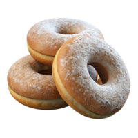 elegant minimalist Hanukkah Doughnuts Sufganiyot Powdered Sugar Cutout high resolution png