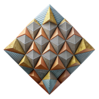 vibrant abstract Abstract Geometric Pattern Triangles and Squares Transparent Background detailed png
