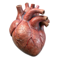 magnificent rustic Anatomical Heart Model Front View Transparent Background original png
