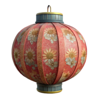 vibrant abstract Handmade Paper Lantern with Floral Pattern Transparent Background original png