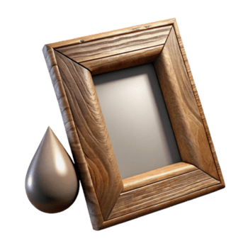 elegante criativo rústico de madeira cenário quadro, Armação isolado com solta sombra genuíno png