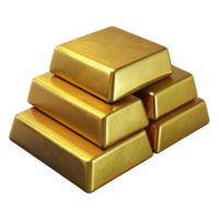 extraordinary abstract Gold Bars Stacked Neatly Transparent Background original png