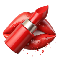extraordinary abstract Red Lipstick Stain Smudged Texture Isolated Element authentic png