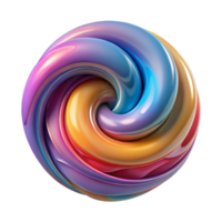 wonderful modern Abstract Paint Swirl Colorful Texture with Transparent Background high quality png