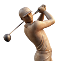 beautiful minimalist Golfer Silhouette Swinging Driver Transparent Background exclusive png