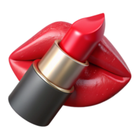 elegant modern Red Lipstick Stain Smudged Texture Isolated Element professional png