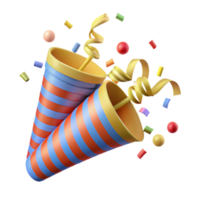 extraordinary rustic Party Confetti Streamers Isolated on Transparent Background professional png
