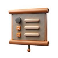 serene creative Presentation Slide with Bullet Points Transparent Background genuine png