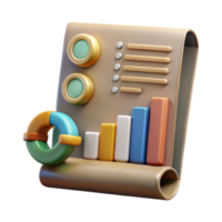 beautiful modern Financial Report with Charts and Graphs Transparent authentic png