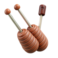 extraordinary vintage Set of Crochet Needles with Ergonomic Handles Isolated Element high resolution png