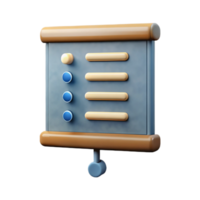 impressive modern Presentation Slide with Bullet Points Transparent Background authentic png