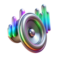 magnificent rustic Generate 3d Rendered Cutout of Futuristic, Levitating Speaker Crafted From 4K png