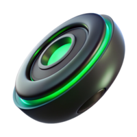 beautiful classic Generate 3d Rendered Cutout of Futuristic, Levitating Speaker Crafted From original png