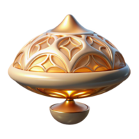 serene abstract Create 3d Rendered Cutout of Glossy, Pearlescent White Futuristic Levitating premium png
