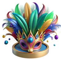 magnificent artistic 3d Rendered Cutout of Vibrant Purple, Green, and Gold Feathered exclusive png