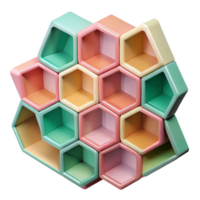 dramatic artistic A 3d Rendered Cutout of Conceptual Modular Shelving Unit, Featuring detailed png