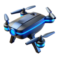 serene artistic A 3d Rendered Cutout of Futuristic, Hovering Drone Camera With authentic png