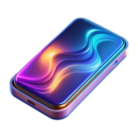 vibrant rustic A 3d Rendered Cutout of Futuristic, Holographic Display Projecting Rotating original png