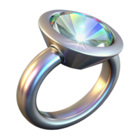 impressive modern A 3d Render of Sparkling Diamond Ring with Intricate Pav high resolution png
