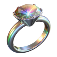 dramatic minimalist A 3d Render of Sparkling Diamond Ring with Intricate Pav high quality png
