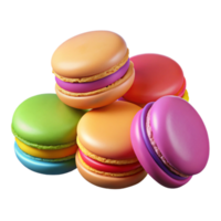 magnificent rustic A Colorful Macaron Assortment with Various Flavors, Professionally Lit On professional png