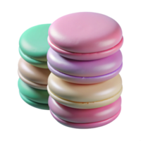 magnificent rustic A Cutout of Stack of Colorful Macarons with Various Flavors professional png