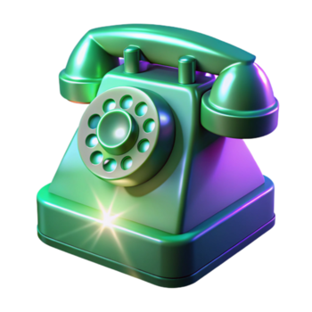 dramático moderno uma Cortar fora do vibrante esmeralda verde holográfico projeção do vintage genuíno png