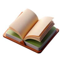 serene rustic A Open Hardback Book with Visible Text and Page Turning, original png