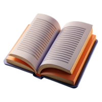 magnificent contemporary A Open Hardback Book with Visible Text and Page Turning, high resolution png