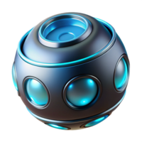 wonderful contemporary Create 8k Cutout of Futuristic Concept Design Portable Speaker Shaped 4K png