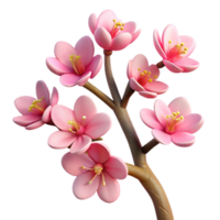 vibrant rustic Generate Photogrammetry-based Cutout of Blooming Branch of Cherry Blossoms With high quality png