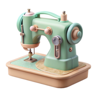 stunning abstract Hand-illustrate Cutout of Vintage Sewing Machine with Intricate Mechanical Detai detailed png