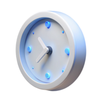 magnificent creative Floating Minimalist Clock Isometric View high quality png