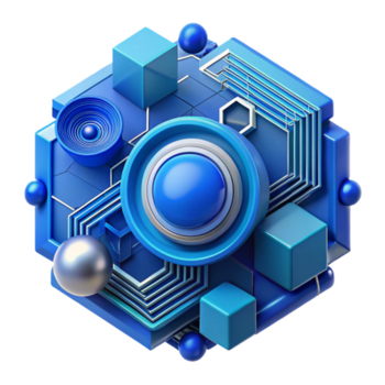 elegante rústico abstrato tecnologia fundo com azul matizes isolado Prêmio png