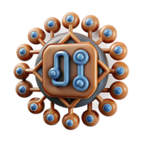 wonderful classic Artificial Intelligence Logo with Binary Code Transparent high resolution png