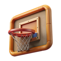 stunning minimalist Basketball Backboard Square Frame Transparent Background authentic png