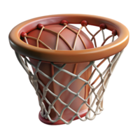 stunning artistic Basketball Hoop Net Close Up Transparent Background detailed png