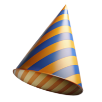 extraordinary abstract Birthday Party Hat Cone Shaped Striped Transparent Background genuine png