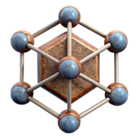 magnificent vintage Blockchain Network Nodes Connected Cutout with Transparency professional png
