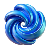 serene rustic Blue Abstract Swirls Cutout on Transparent Background professional png