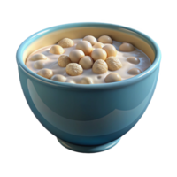 dramatic rustic Bowl of Cereal with Milk Isolated on Transparent Background authentic png