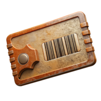 impressive contemporary Boarding Pass with Barcode Generic Design Isolated authentic png