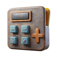 extraordinary minimalist Calculator with Plus Sign Top View Cutout Element detailed png