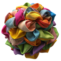 impressive modern Colorful Fabric Scraps Pile Transparent Background premium png