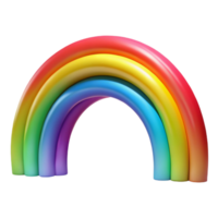 serene abstract Colorful Rainbow Arch with Gradient Colors Transparent Background authentic png