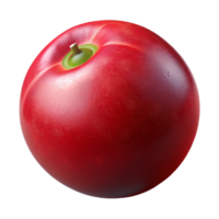 beautiful abstract Cranberry Red Single Isolated with Realistic Texture genuine png
