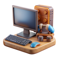 extraordinary abstract Desktop Computer with Gaming Peripherals Cutout exclusive png
